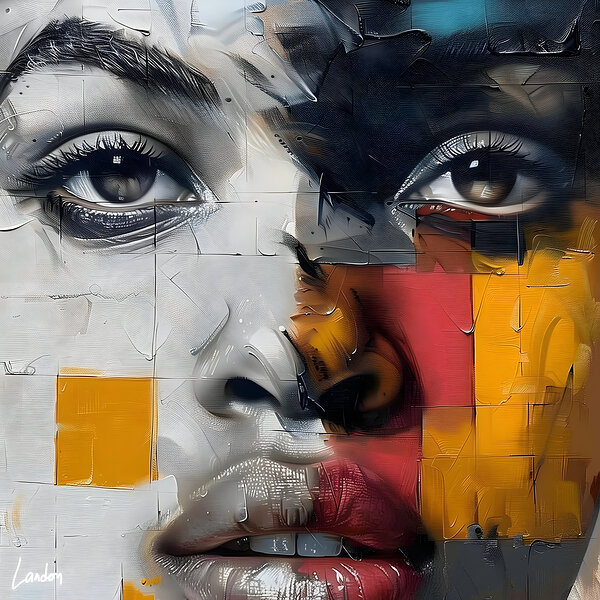 Pieces Of My Face 6 by Landon