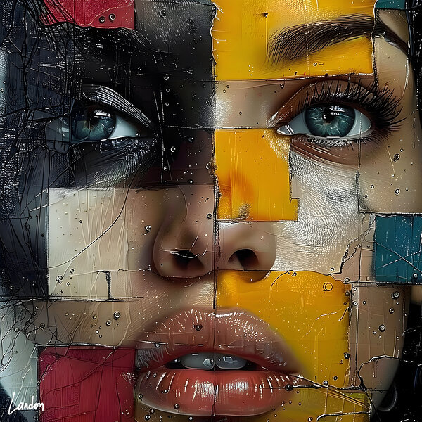 Pieces Of My Face 8 by Landon