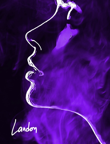 Purple Smoke Print