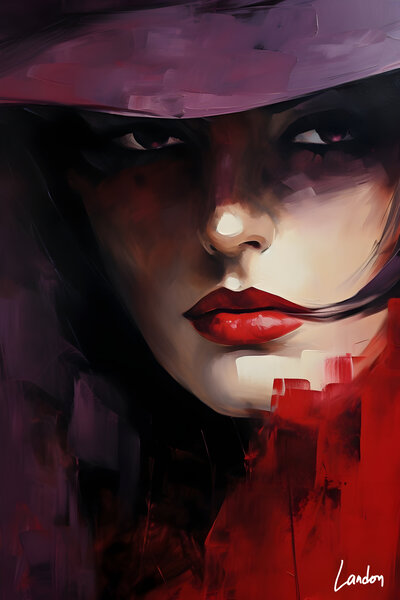 Beauty Red Print