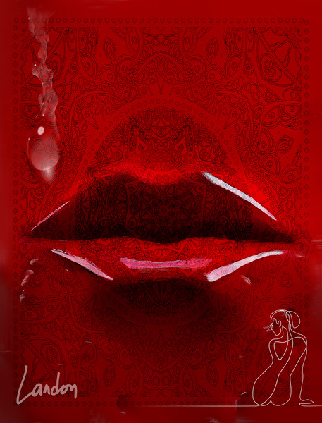 Red Lips Print
