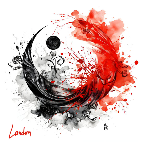 Red Paisly Yang 2 by Landon
