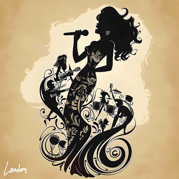 Singing Shadow 3 Print