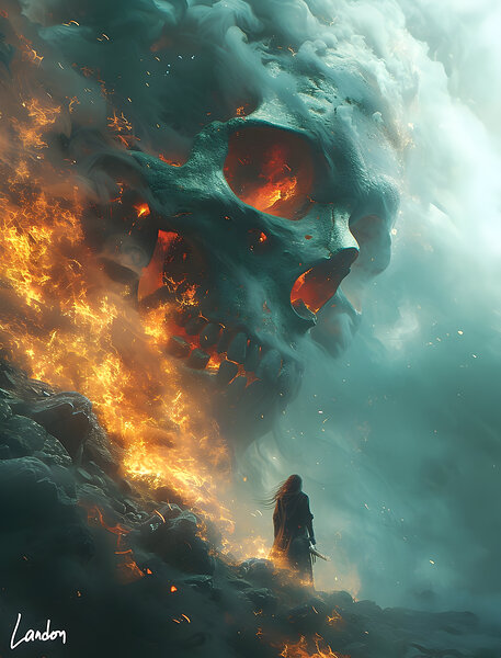 Skully Chaos 1 by Landon
