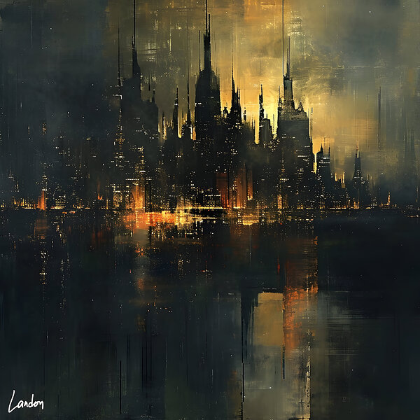 Skyline of the City3 by Landon