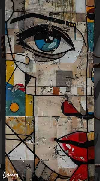 Stare At Me 4 Print