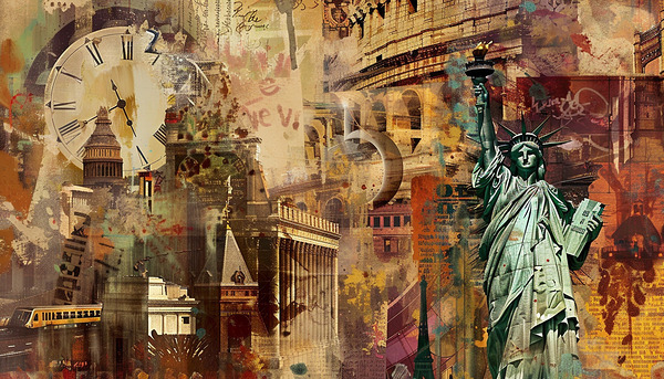 Statue of Tower Colosseum 1 by Landon