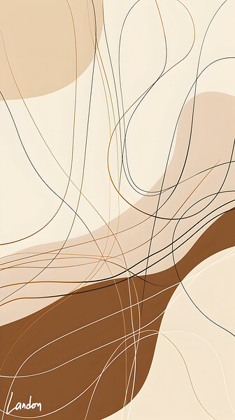 The Brown Abstract 1 by Landon