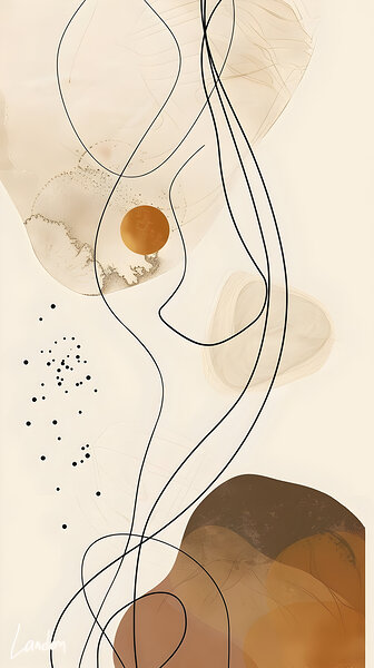 The Brown Abstract 2 by Landon
