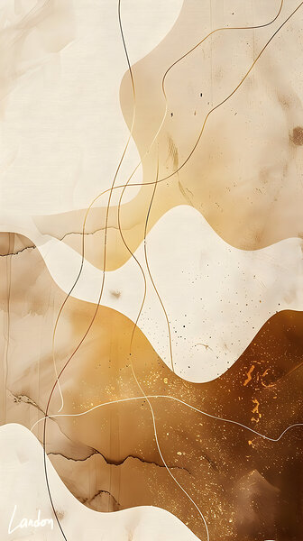 The Brown Abstract 3 by Landon