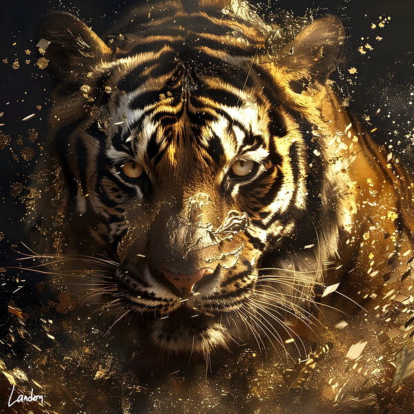 Tiger  Golden Glow 2 by Landon