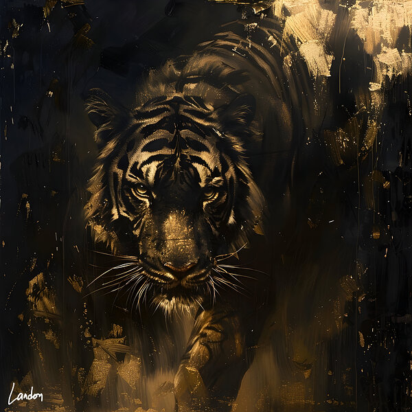 Tiger  Golden Glow 3 by Landon
