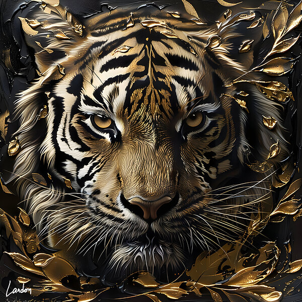 Tiger  Golden Glow 4 Print