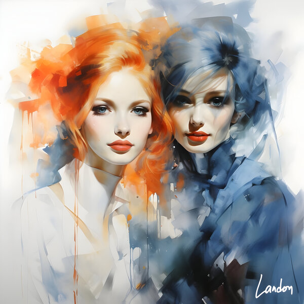 Two Babes 2 Print