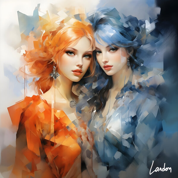 Two Babes 3 Print
