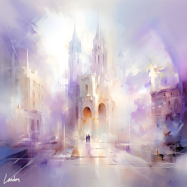 Violet Haze in the City 1 Print