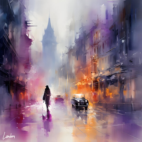 Violet Haze in the City 4 by Landon