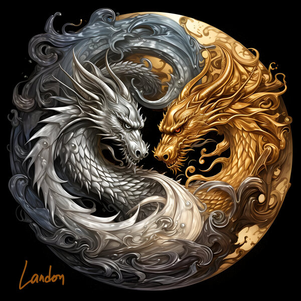 Yang Dragon 3 Print