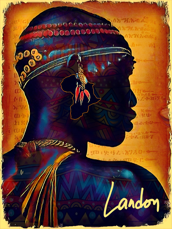 Fearless Black Warrior Print