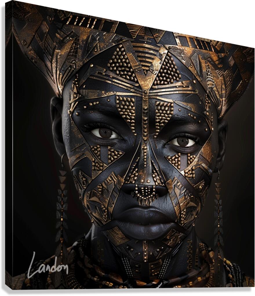 African Lady 3 Canvas Print