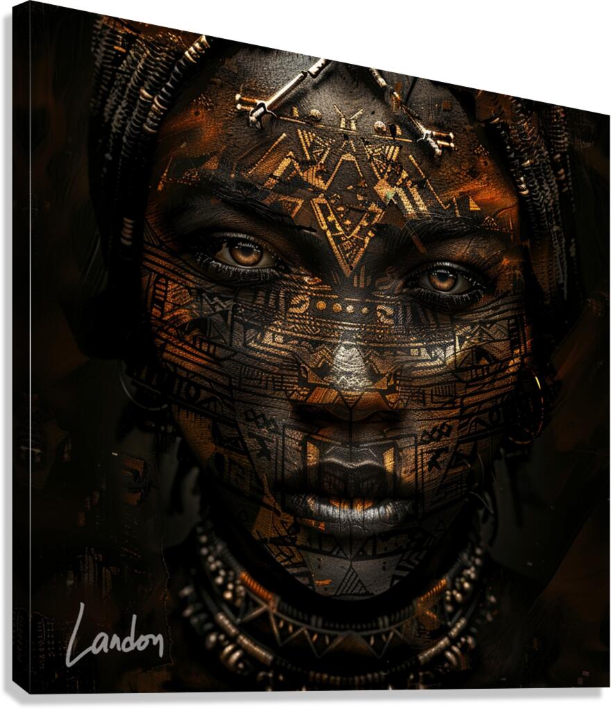 African Lady 4 Canvas Print