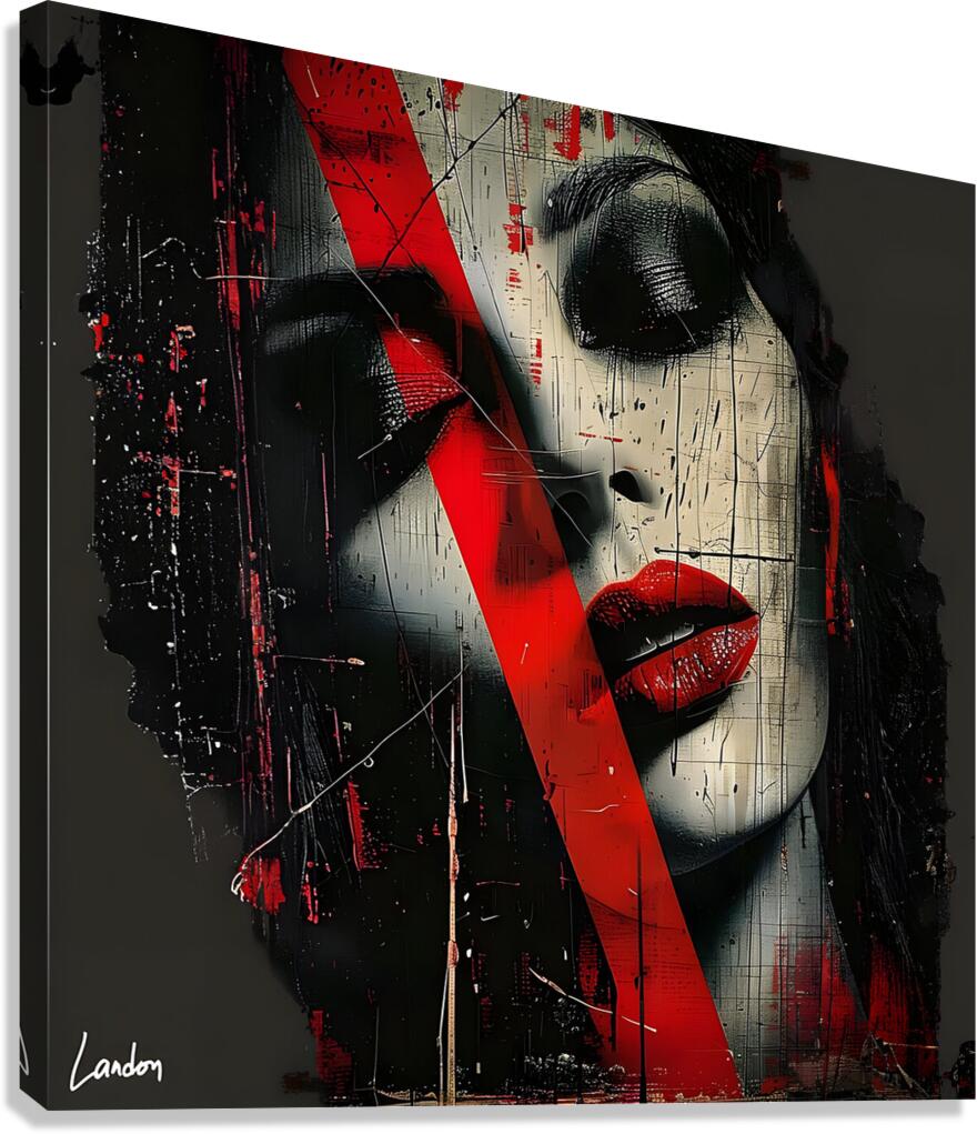 Red Thoughts 1 Canvas Print