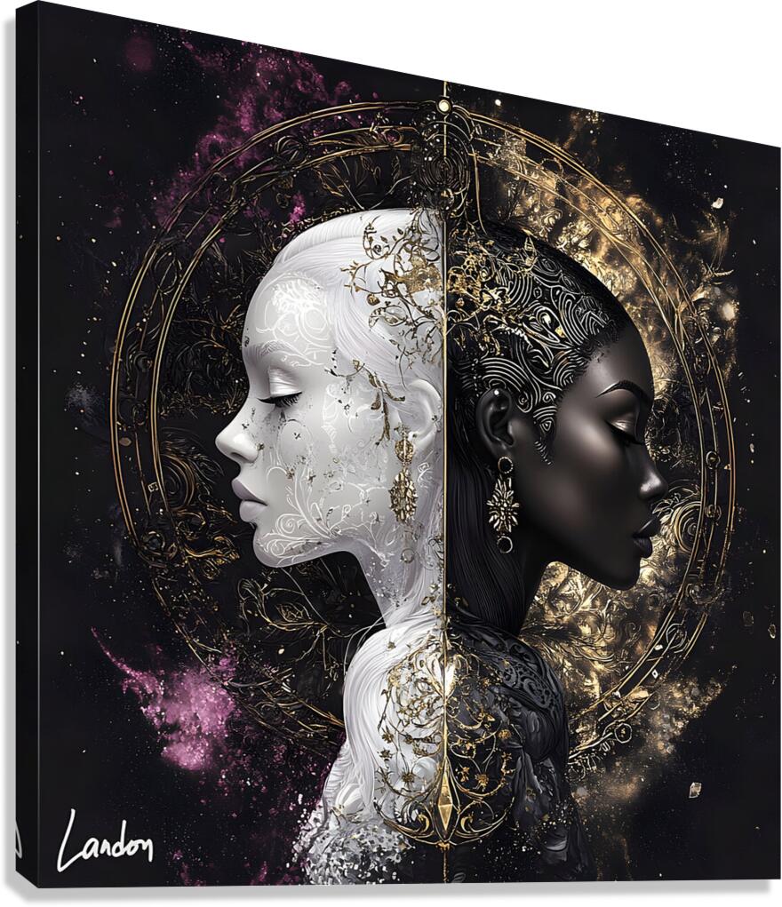 Veil of Duality 4 Canvas Print