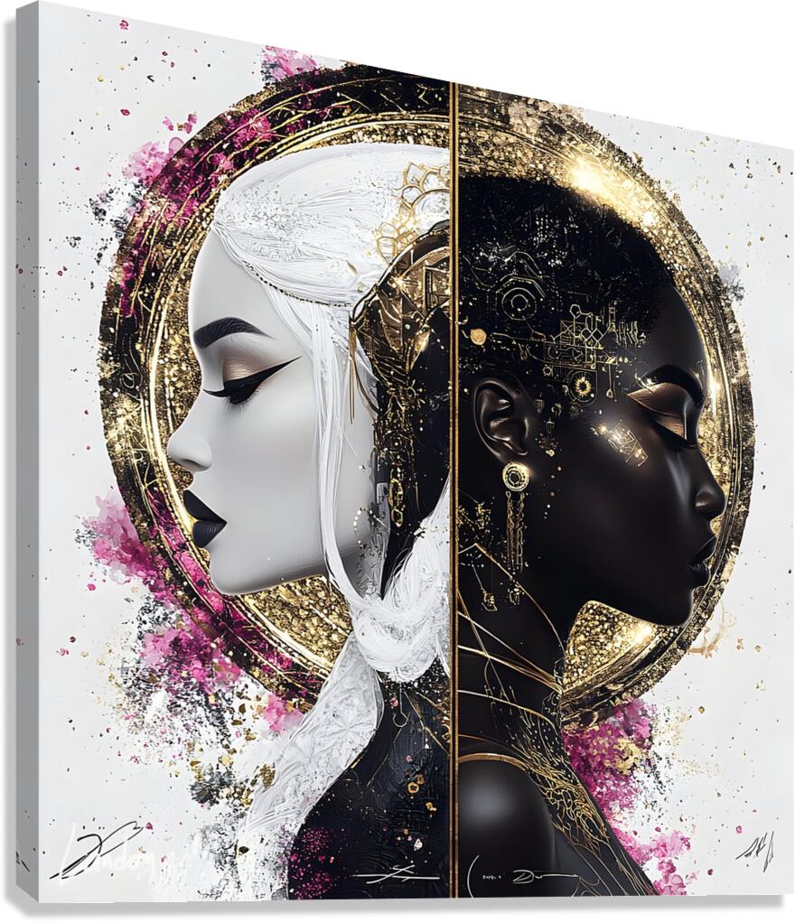 Veil of Duality 3 Canvas Print