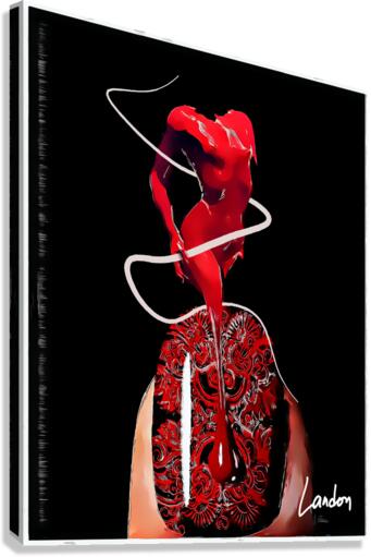 Scarlet Drip Canvas Print