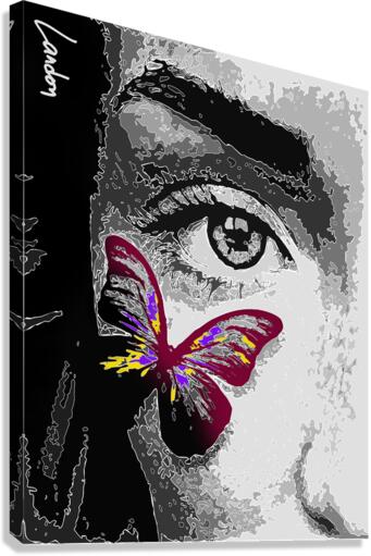 Butterfly Face Canvas Print