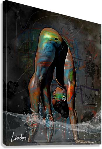 Basquiat Beauty 2  Canvas Print