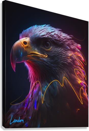 Hyper realistic Eagle Canvas Print