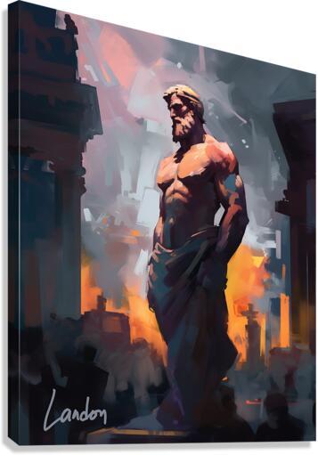 Statue of Zeus at Olympia 2 Canvas Print