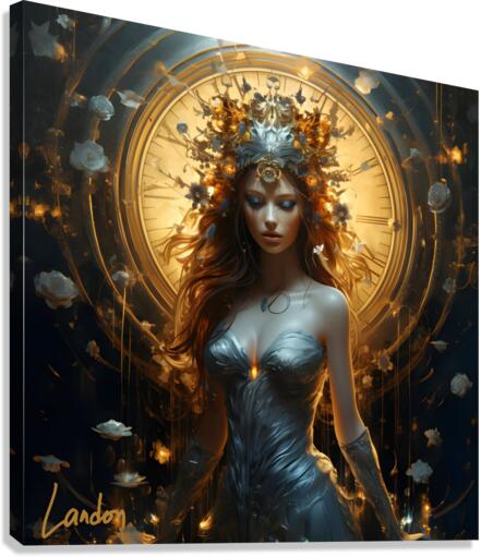 Golden Timepieces 1 Canvas Print