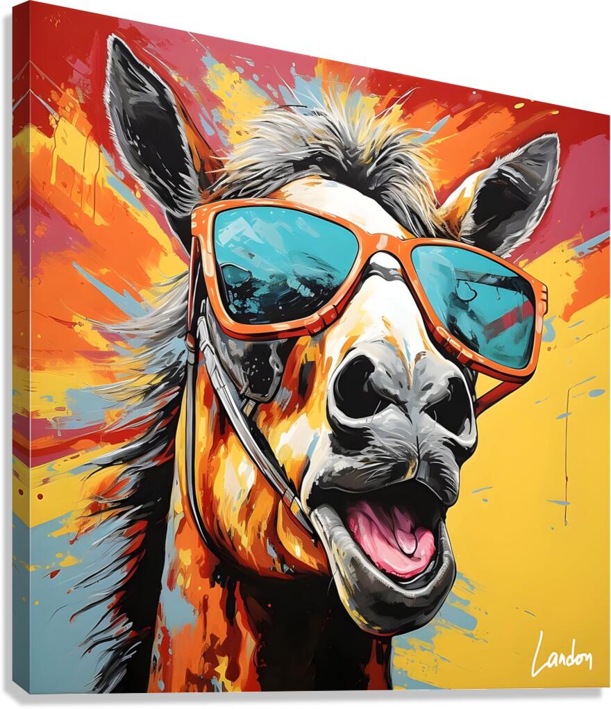 Pop Horse 3 Canvas Print