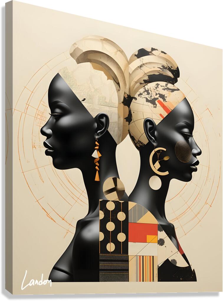 Back To Women 3 Canvas Print