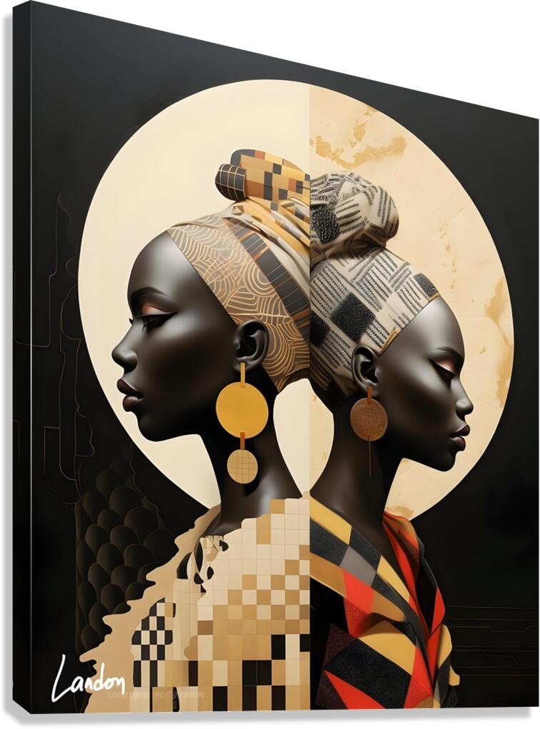 Back To Women 1 Canvas Print