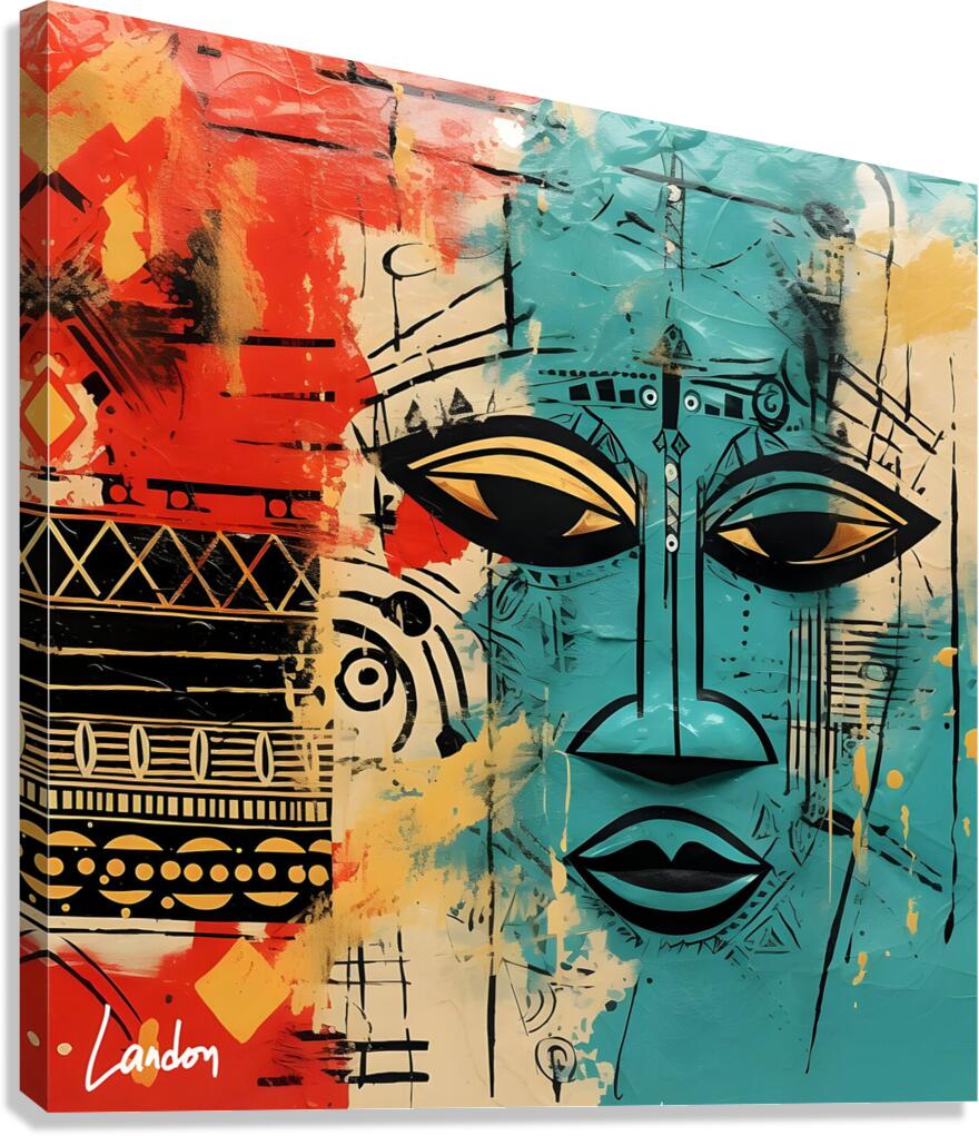 Tribal Grunge 2 Canvas Print