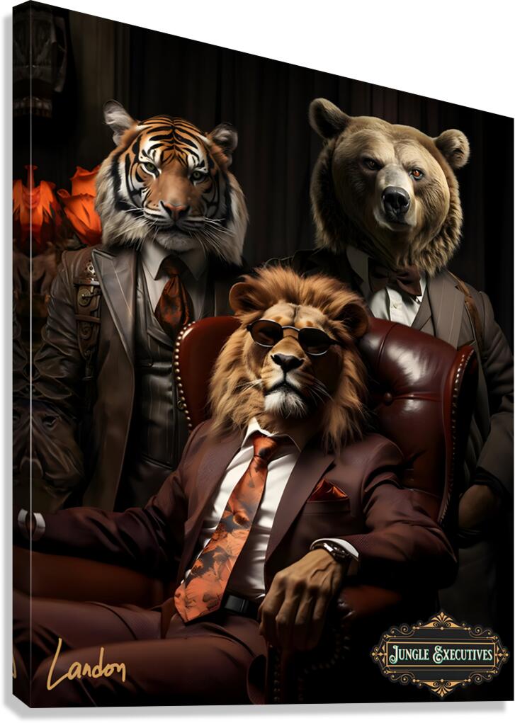 Jungle Executives Canvas Print