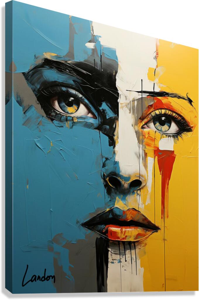 Abstract Face Canvas Print