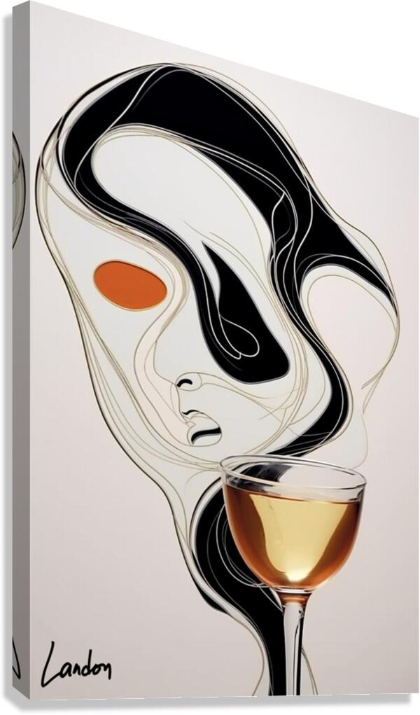 Minimalistic Scribble 3 Canvas Print