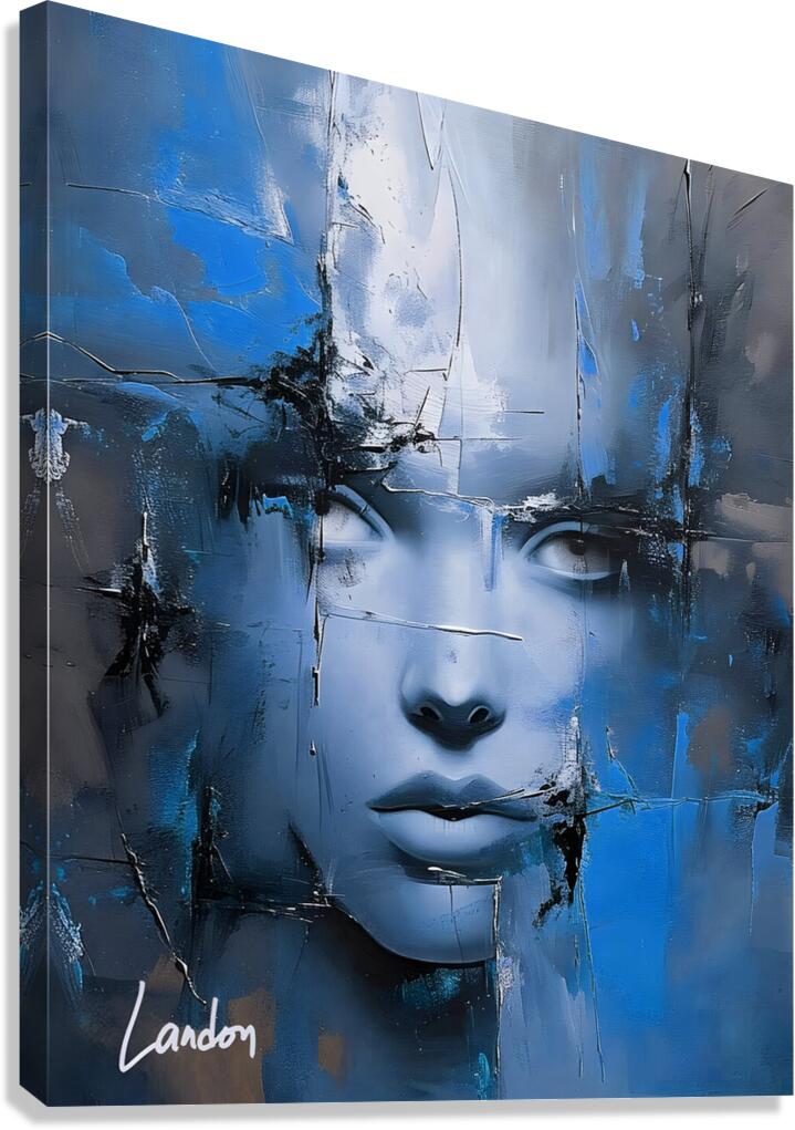 Face of Abstract 4 Canvas Print