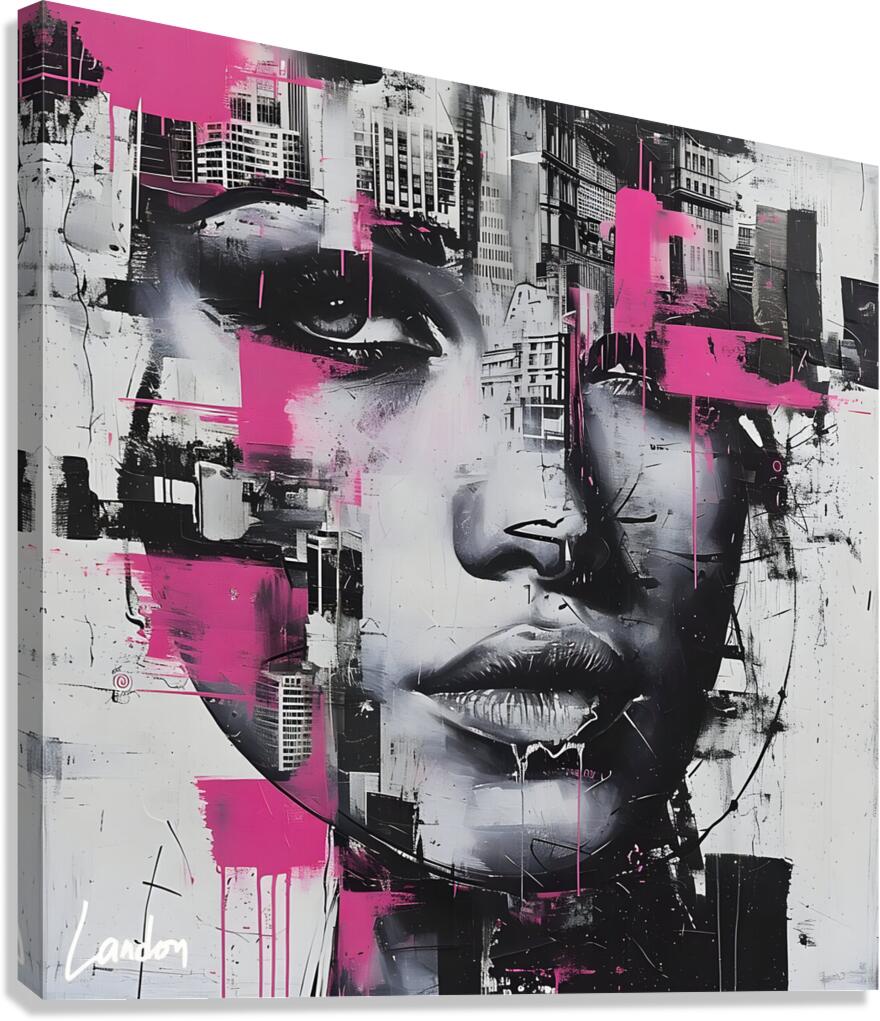 Urban Abstract Beauty 8 Canvas Print