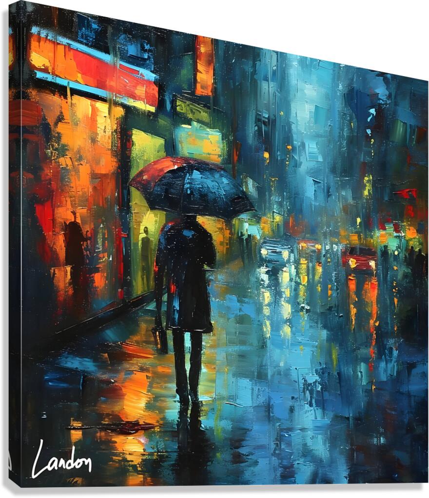 Urban Rain 4 Canvas Print