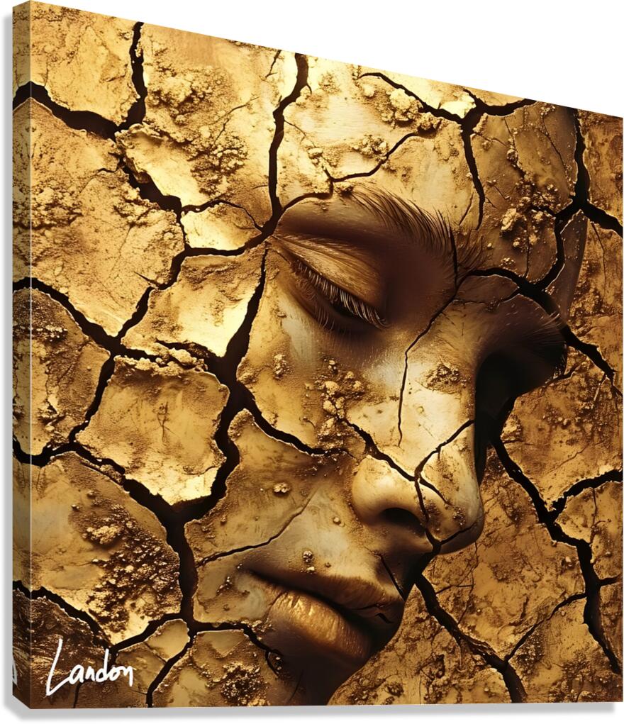 Cracked 1 Canvas Print