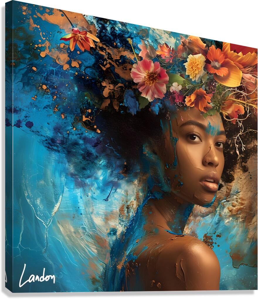 Flower Woman 9 Impression sur toile