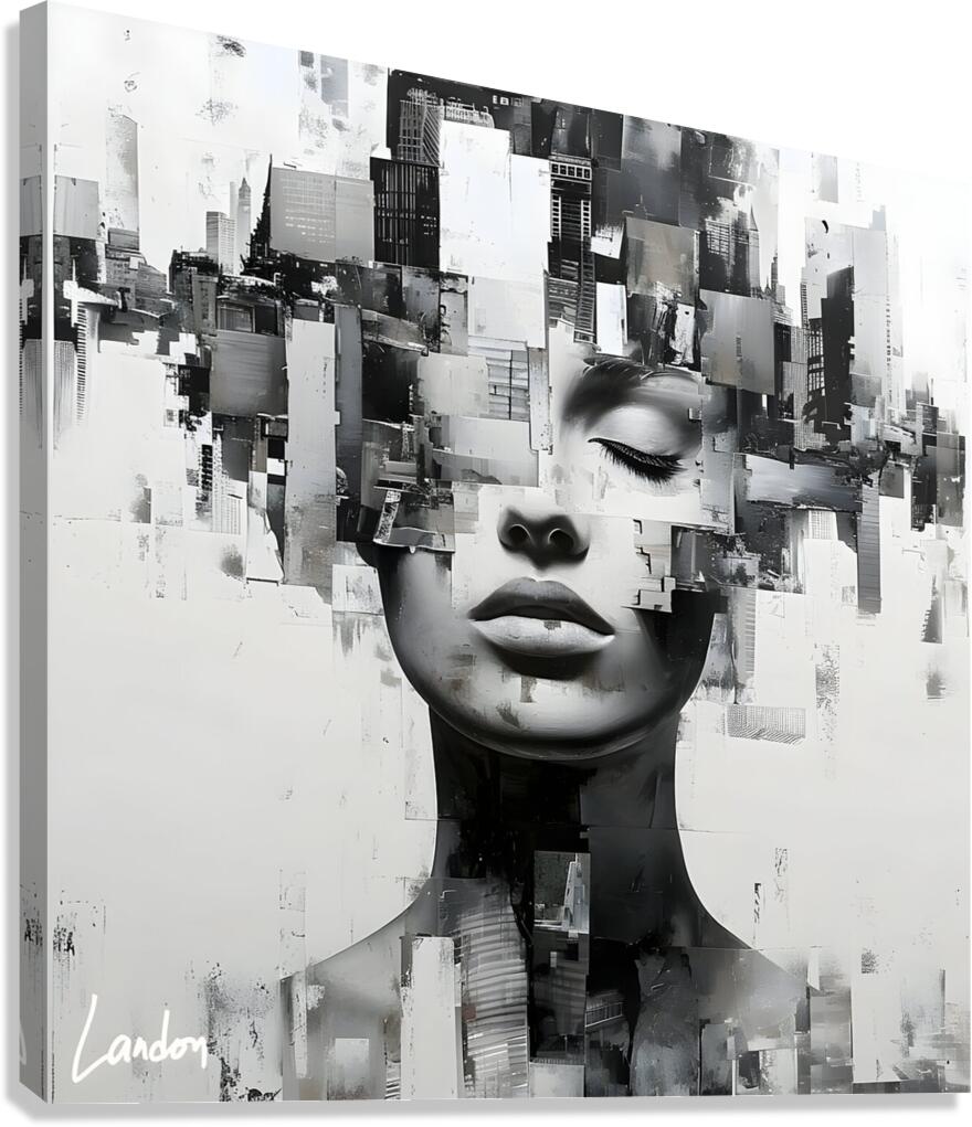 Collage Babe 8 Canvas Print