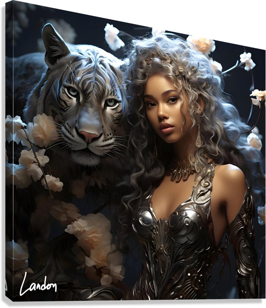The Tiger Lady 1 Canvas Print