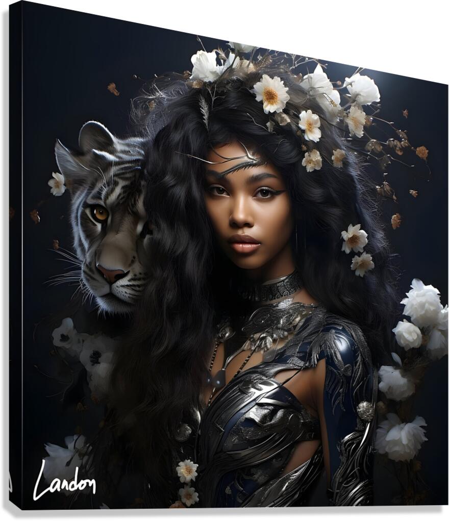 The Tiger Lady 2 Canvas Print