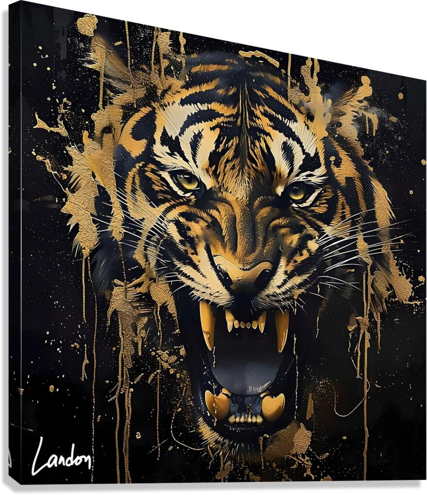 Roaring Splatter 7 Canvas Print